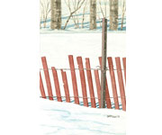 Deep Snow and Treeline Sketch